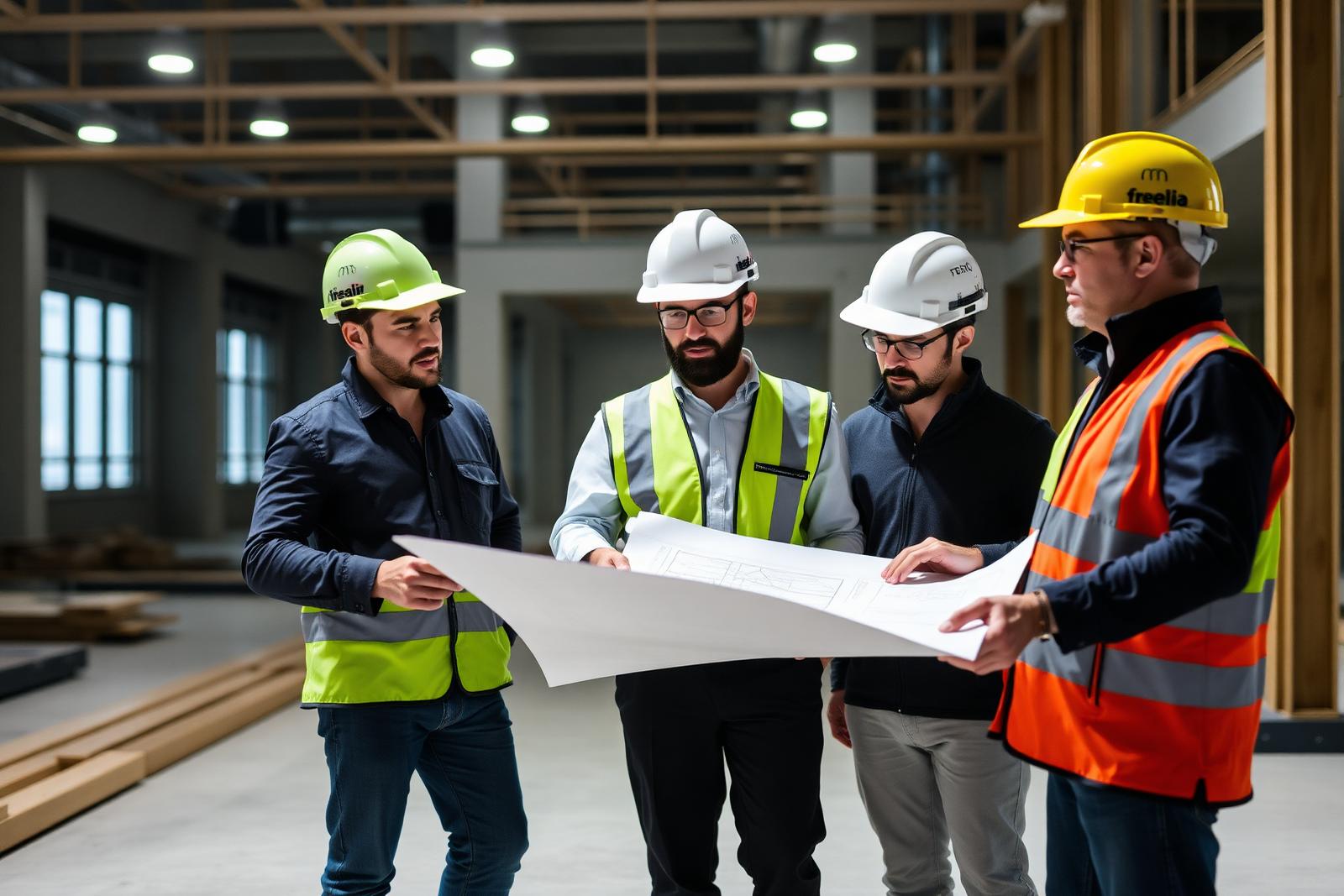 Il team di ETN Costruzioni in cantiere